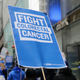 A sign being held up at the One Million Strong-Colorectal Cancer Awareness event held on March 3, 2014 in New York City.